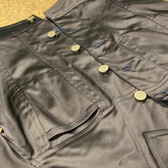 NWT ABS Evening By Allen Schwartz Satiny Jacket Petite X/S - Picture 6 of 12